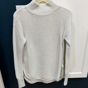 Akini long ribbed high neck sweater